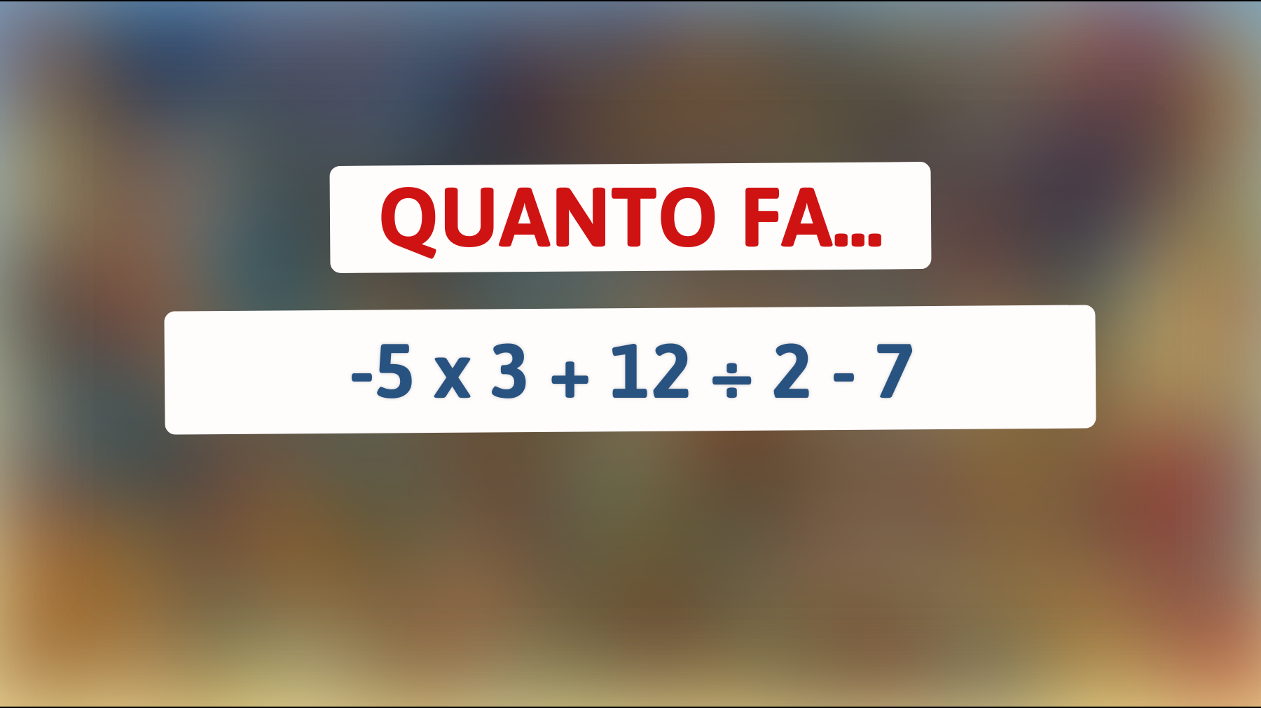 \"Solo il 1% Riesce a Risolverlo: Metti alla Prova la Tua Intelligenza con Questo Indovinello Matematico!\""