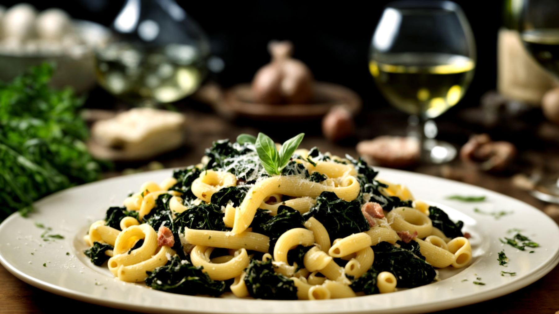 Insalata Cavatappi Pancetta Cavolo Nero"